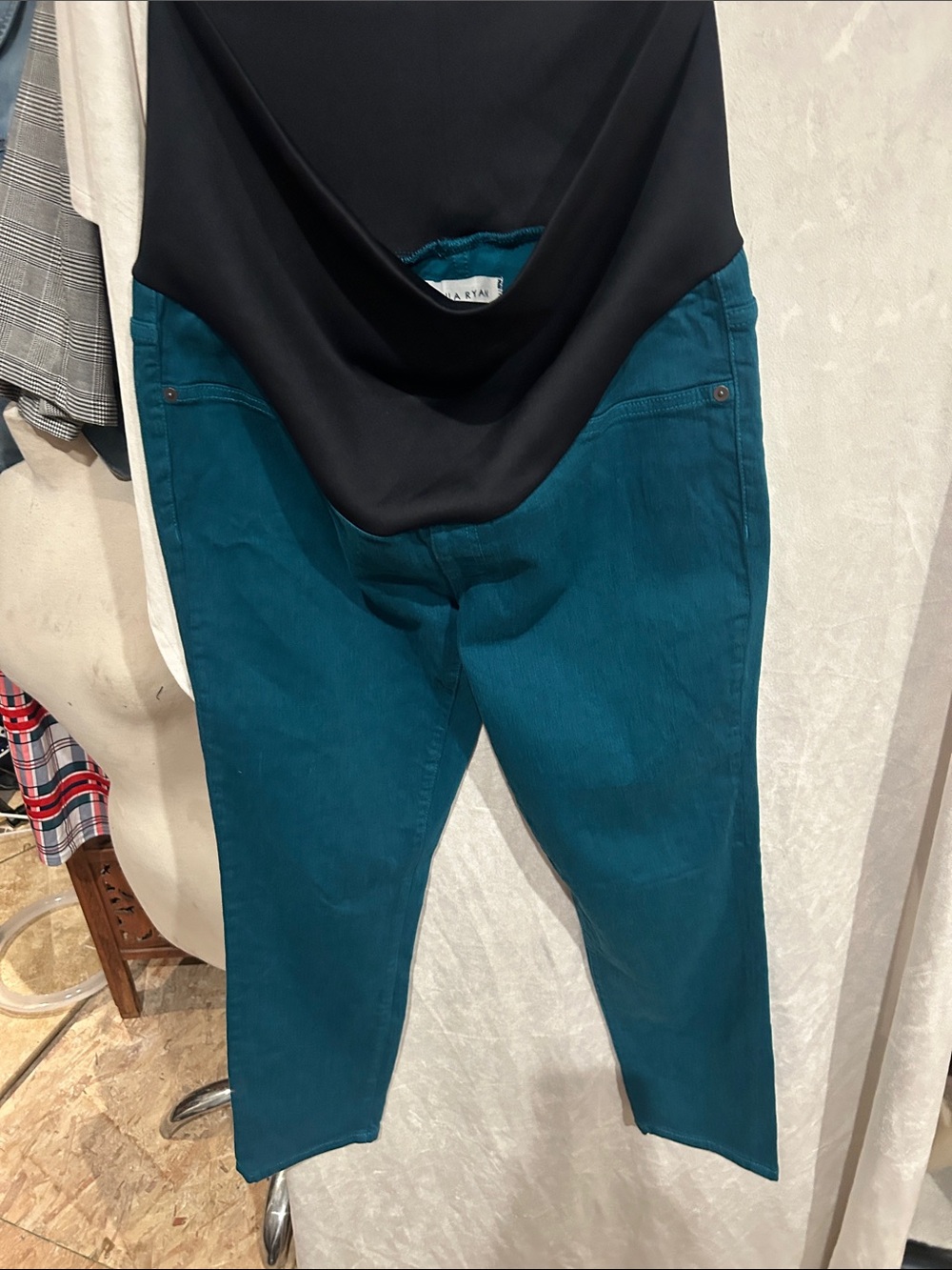 LILA RYAN Teal Top with Interior Labelu